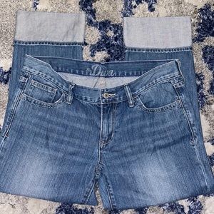 Old Navy The Diva cropped turned up jeans sz 8